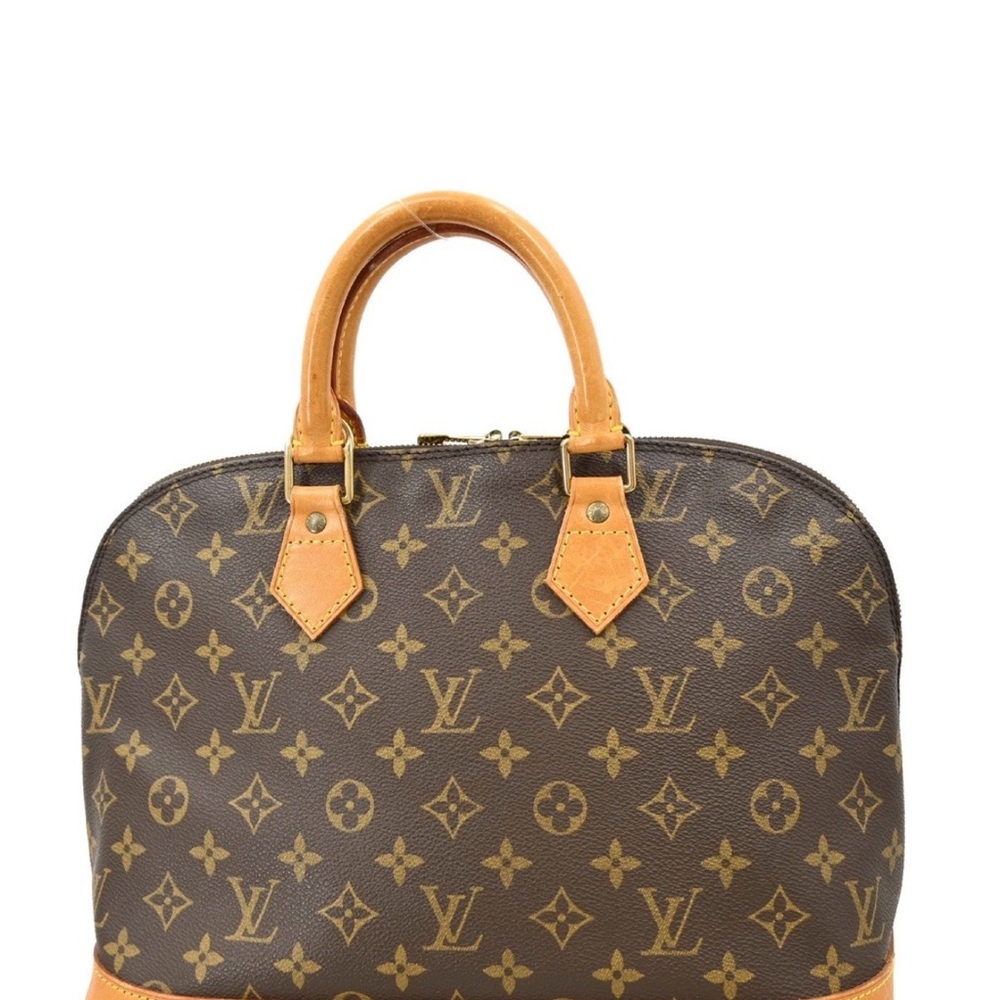 Louis Vuitton Brown and Tan Monogram Satchel